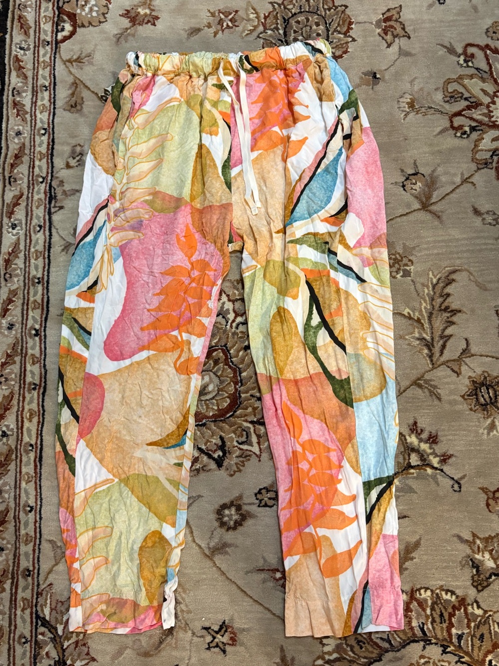 Tropical Print 9seed Tunisia Pants / Lounge Pull On Pants
